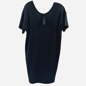 Rag & Bone Nwt Classic‎ Black Mini Dress Sm Open Back Minimal Short Sleeve $195
